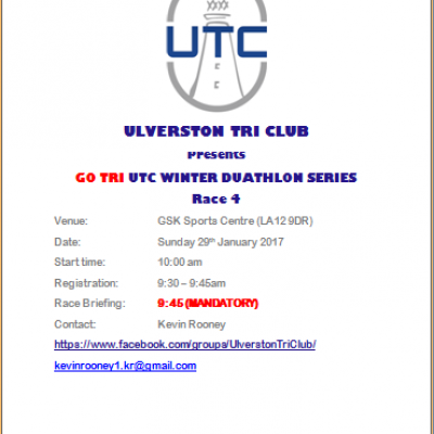 GO TRI Ulverston Tri Club Winter Duathlon Series Race 4